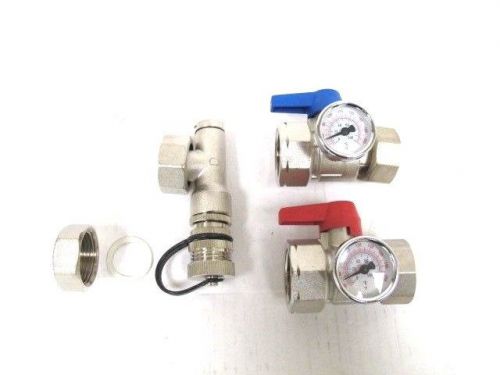 Watts Radiant 1&#034; Stainless Steel Accessories Kit with 1&#034;  Isolation Ball Valves