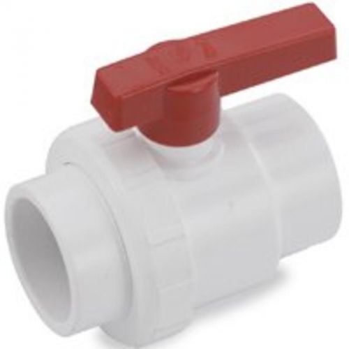 1-1/2x2pvc sgl union ball valv nds inc ball valves wsu-1520-s white/red for sale