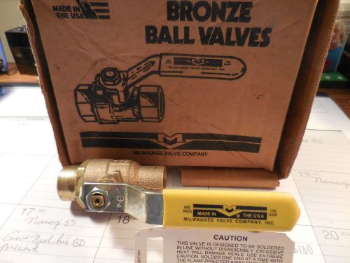 3/4 &#034; milwaukee ball valves new condition five valves
