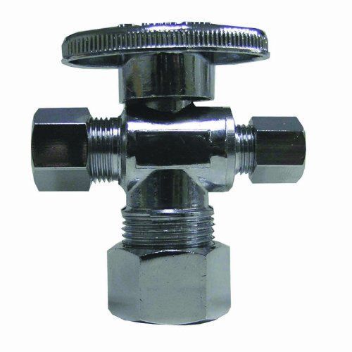 Watts lfpbqt-213 quarter turn 3-way valve  5/8-inch od by 3/8-inch comp by 3/8-i for sale
