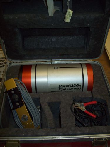 DAVID WHITE SEWER PIPE LASER AEL-1550 GRADE FOR PARTS OR REPAIR