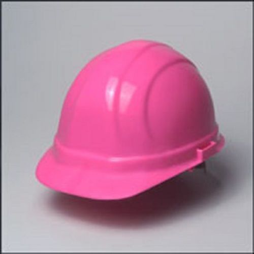 ERB HI-VIZ PINK  4 PT RATCHET SUSPENSION STANDARD SAFETY HARD HAT