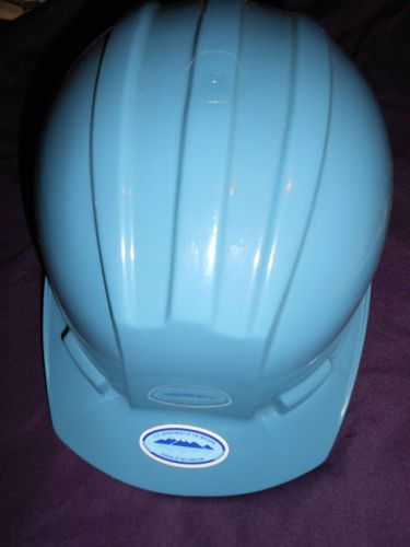 Bullard hard hat light blue adjustable sizing fits 6 1/2 - 8 three rib design for sale