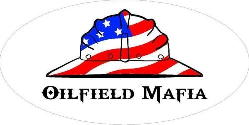 3 - Oilfield Mafia US Flag Hard Hat Roughneck Toolbox Helmet Sticker H234