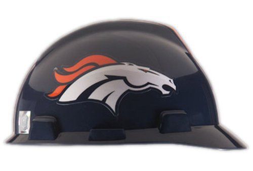 NFL Hard Hat Denver Broncos Adjustable Strap Lightweight Construction Sports