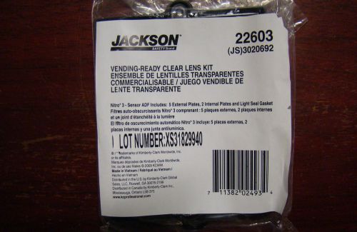 JACKSON SAFETY 22603 Nitro 3 Clear Lens Kit, 5External/2Internal, Qty. 10 /HQ1/