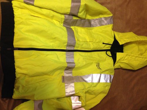 Milwaukee high visibility heated jacket w/ chargers size large for sale