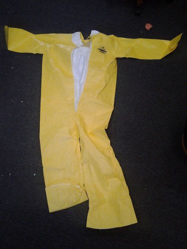 Yellow Biohazard Dupoint Tychemical QC Coveralls Collared Coverall.