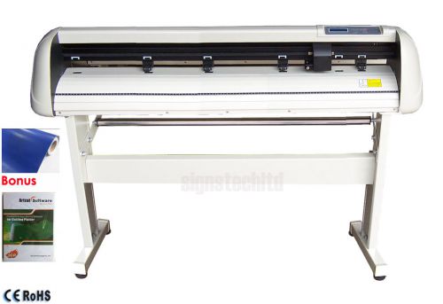 Deluxe 1350mm 53&#034; vinyl cutter cutting plotter,usb port+free vinyl,supports win7 for sale