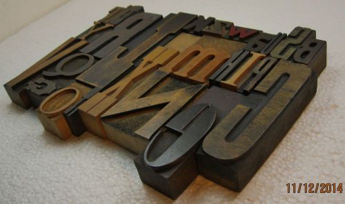 Vintage letterpress Alphabet A-Z Beautiful styles and patina. Nice old type!