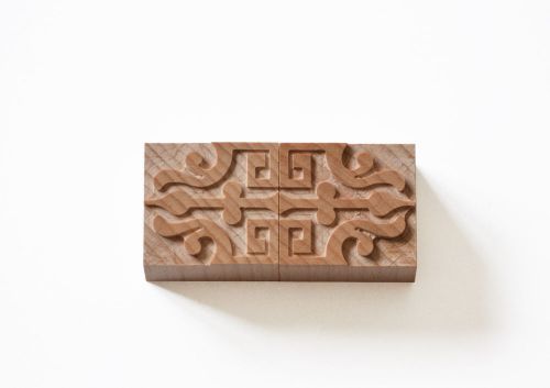 Letterpress Palmette motifs No. 10 wood type 8 line -  2 pieces
