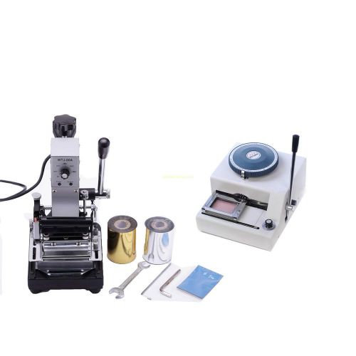 New 68c pvc card embosser embossing machine &amp; hot foil stamping bronzing machine for sale