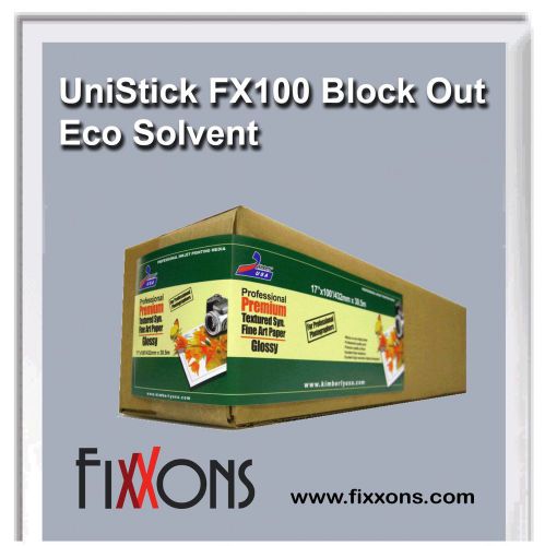 Magnetic Sheet - Unistick FX100 Block Out - Eco-solvent 36&#034; x 50&#039; (7 Rolls)