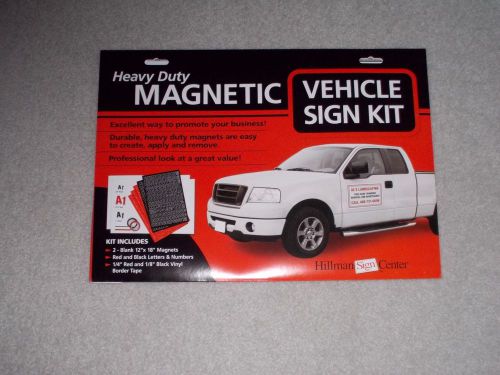 Magnetic Vehicle Sign Kit.  12&#034; X 18&#034; NEW IN PACKAGE