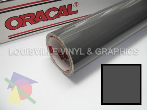 1 roll 24&#034; x 5 yds dark grey oracal 651 sign &amp; graphics cutting vinyl for sale