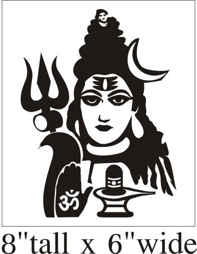 2X Om Aum Lord Shiva Hinduism Car Truck Vinyl Sticker Decal-1664