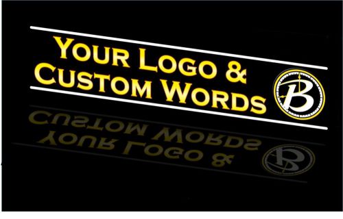 1Ft x 4Ft Light Box Sign, Your CUSTOM Wording/Logo/Color, Neon &amp; LED Alternative