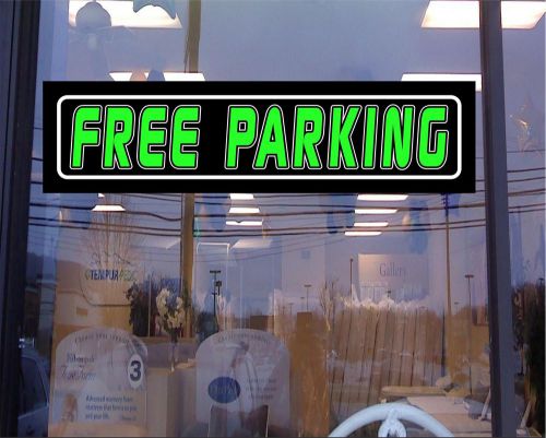 Led light box sign - free parking - horizontal 46&#034;x12&#034; sign parking lot signs for sale