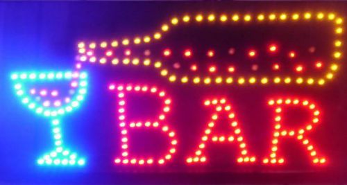 19x10 bar with bottle flashing motion led sign for sale