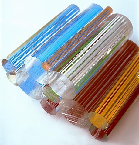 ?25mm x 1M long Acrylic BLUE rods Line Supplier.PMMA