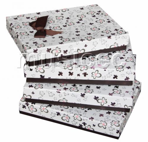 4 piece 4.7&#034;X6.4&#034; Multicolor paper Jewelry Boxes Gift packing T932A24