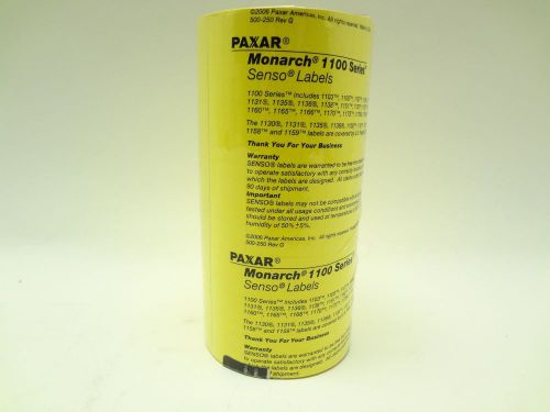 Avery dennison monarch paxar 1100 series fg-524 8 rolls senso labels yellow 1131 for sale