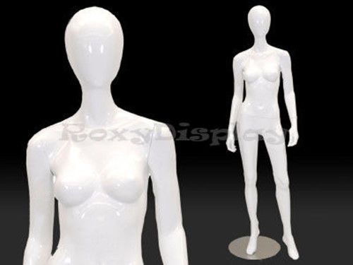 Female Highend Fiberglass Egg Head Mannequin Display Dress Form #MD-A3W1