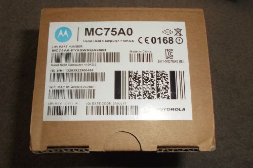 Motorola MC75A MC75A0-PY0SWRQA9WR -Handheld Computer