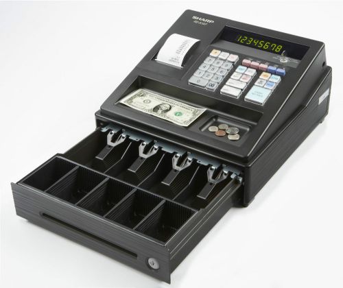 Cash Register LED Display Lock Drawer Currency Store Money Bills Business Sales