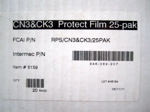 Intermec Screen Protector Film 346-069-207 for CN3 and CK3 Pack of 25