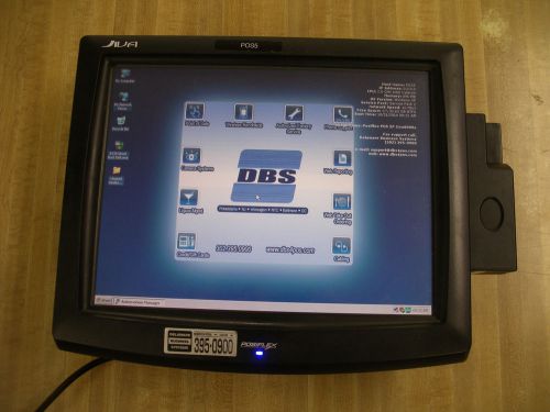 Posiflex TP-8015 POS System, Celeron 2GHz 512MB, With Card Swipe Post, Used
