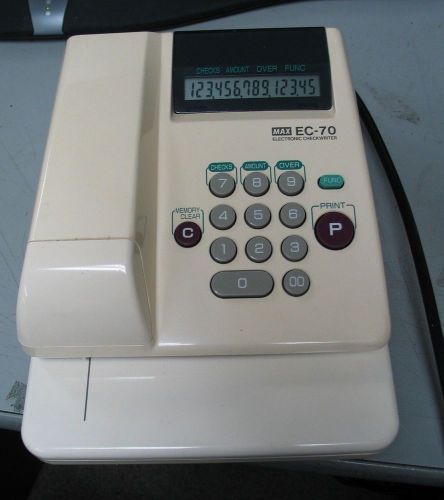 Max Co. Electronic Check Writer-14 Digits (EC-70)
