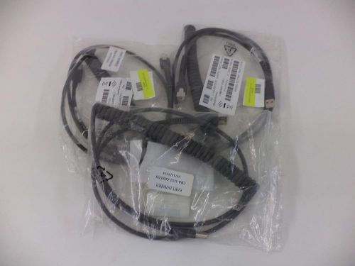 Lot of 3 - motorola cba-u32-c09zar 9ft usb-a shielded coiled cable - lot of 3 for sale