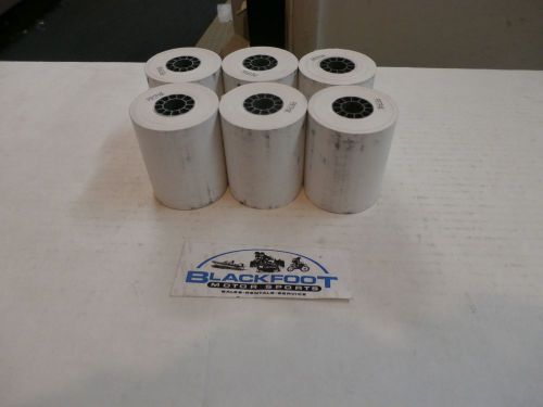 2 1/4&#034; x 85&#039; white thermal paper credit card terminal machine pos, 6 rolls for sale