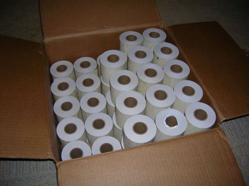 3 1/8&#034; x 115&#039; parchment look heavyweight thermal roll paper, 39 rolls for sale