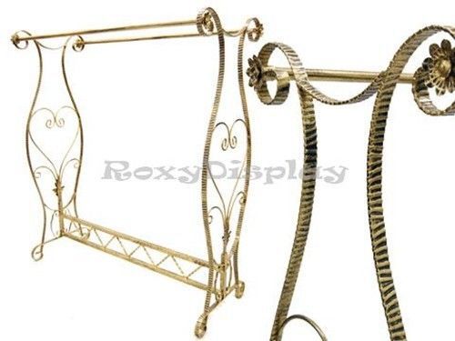 Garment rack unique art design bronze color metal rack #ty-jl18d for sale