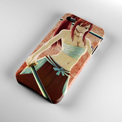 Erza knightalker - fairy tail anime iphone 4/4s/5/5s/5c/6/6plus case 3d cover for sale