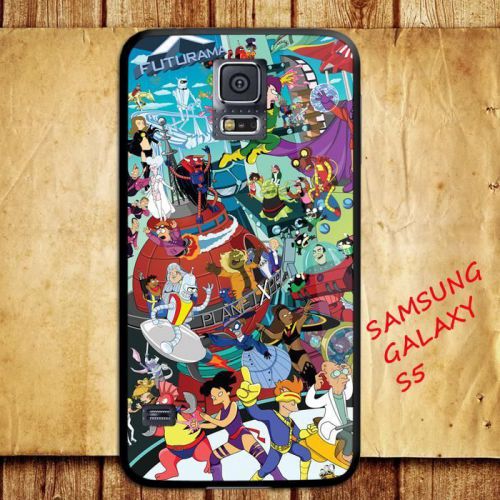iPhone and Samsung Galaxy - Futurama x Men Meld Cartoon Collage Hot - Case