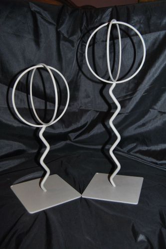 2 Metal Hat/Wig Stands for Retail Display 17”/12  1/2 ” Inches Tall