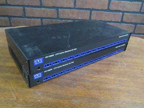 Lot of 2 nvt nv 1662r 1662-r, 16 channel receiver distribution hub - repair for sale