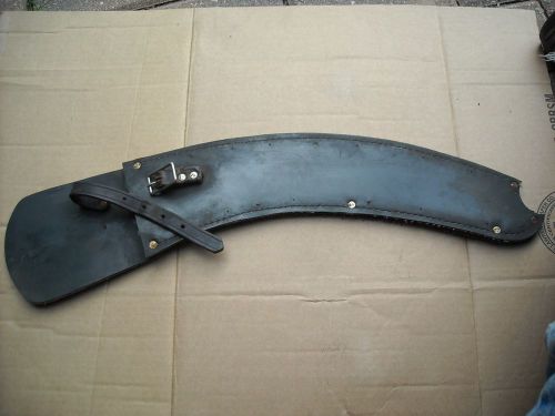 Pole saw leather belted sheath- heavy duty for 14-16 inch blades. great shape for sale