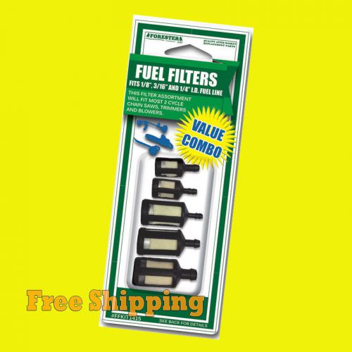 Fuel filter assortment kit,5 fuel filters to fit most 2 cycle chainsaws,trimmers for sale