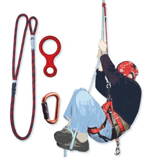 Climbing Rope Secured Foot Lock Kit for Ascending &amp; Desending,Fits Your Own Rope
