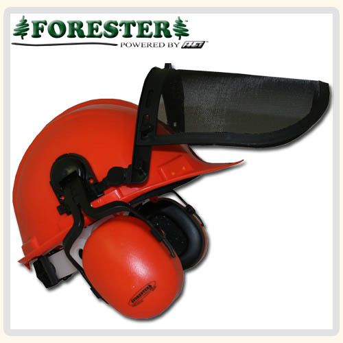 Chain saw safety helmet, forester w/ face shield, 21 db ear muffs,free shipping for sale
