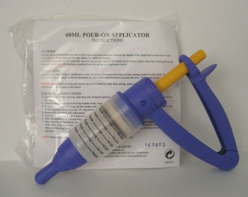 New Simcro 60 ml Pour-On Applicator Sprayer Gun Ivermectin Drench, Noromectin