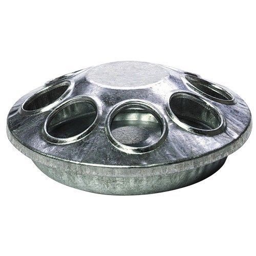 Little Giant Round 8 Hole Chick Feeder Galvanized NEW - SAME DAY SHIPPING