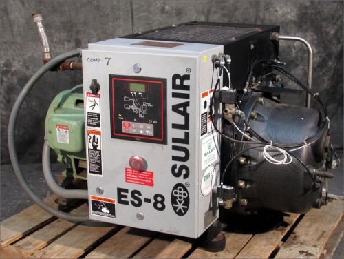 Sullair es8-30h/a 30hp rotary screw air compressor / 230vac 3phase for sale