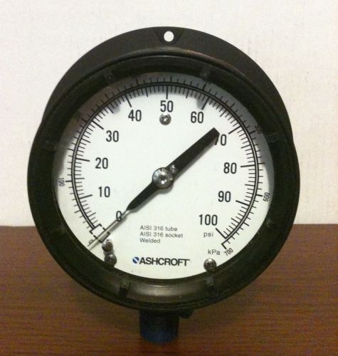 Ashcroft 1010 general service pressure guage 0-100 psi for sale