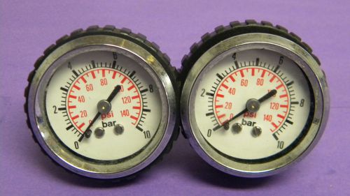 Lot of 2 piab vaccum products f+r 105-106-110-111 pressure gauge 0-140 for sale