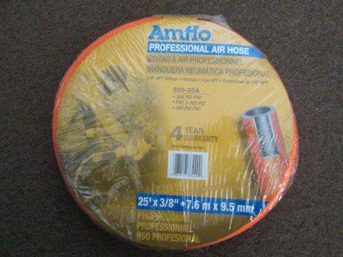 Amflo Professional Air Hose 25&#039; x 3/8&#034; 300 PSI 1/4&#034; NPT (Case of 10)